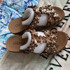 Corkys Mic Drop Tan Sandals